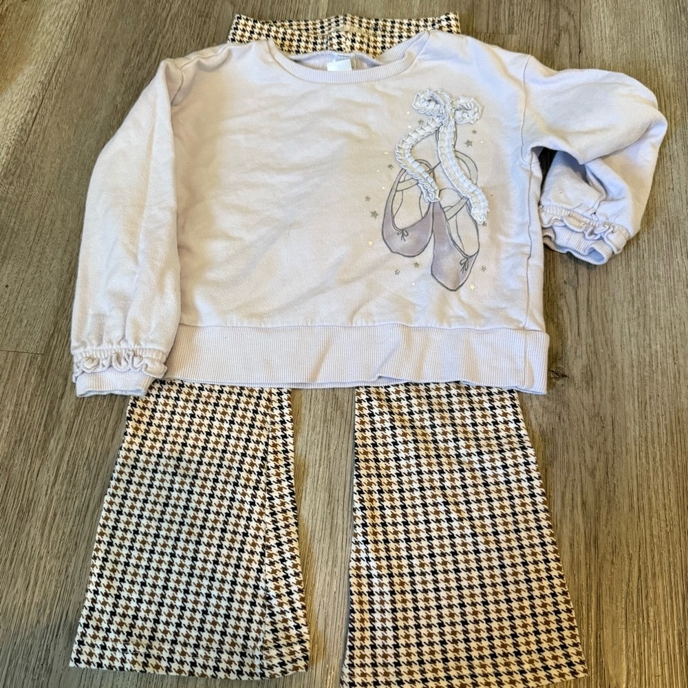 Carters Old Navy Ballet Sweater and Flare Pants Set